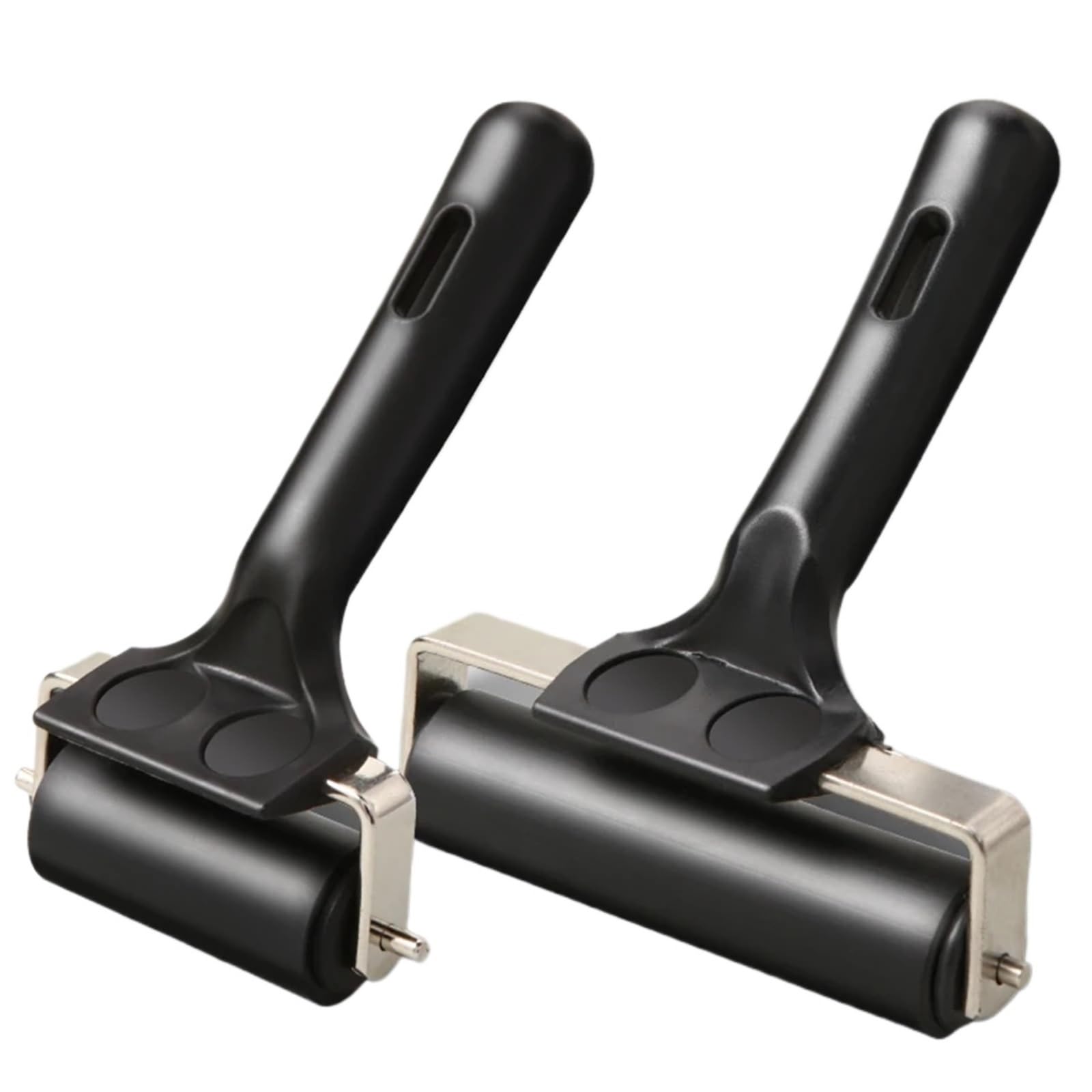 Rouleau en caoutchouc pour encre et impression lot de 2 brayers pour linogravure et peinture