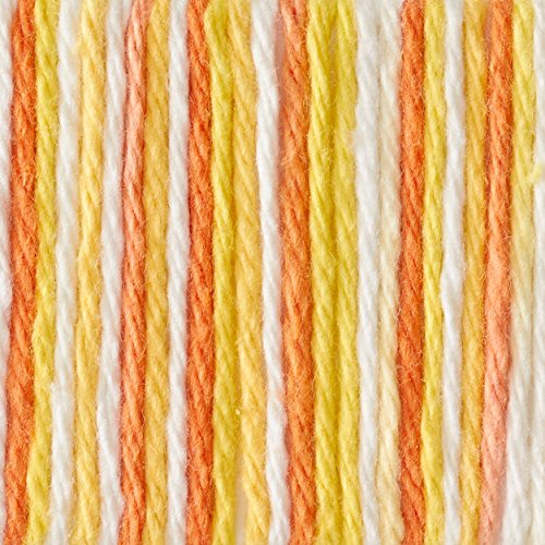 Bernat Handicrafter Cotton Yarn, Ombre, 12 Ounce, Creamsicle
