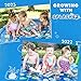 SplashEZ 3-in-1 Splash Pad, Sprinkler for Kids and Baby Pool for Learning – Children’s Sprinkler Pool, 60’’ Inflatable Water Summer Toys – “Around The World” Outdoor Play Mat for Babies & Toddlers