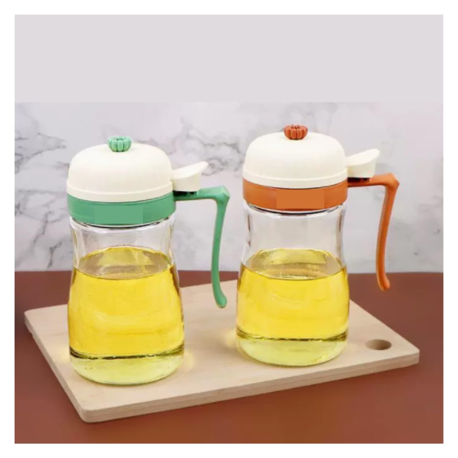 Aceitera Antigoteo Dispensador De Aceite Botella De Aceite A Prueba De Fugas For Cocina, Hogar, Gran Capacidad, Condimento, Aceite Y Vinagre, Juego De 2 Piezas Vinagrera Botella para Aceite