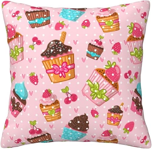 Miniatura 7 de Aimeryup Throw Pillow Covers 12x12 Inch Strawberries and Cherries Decorative Pillow Covers Cushion Covers cojines decorativos para sala Pillow Cases