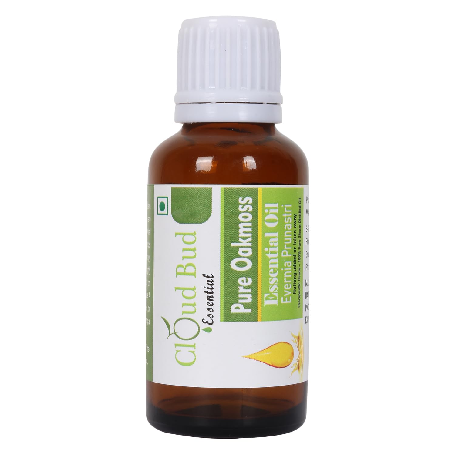 Pure Oakmoss Essential Oil 30ml 1.01oz Evernia Prunastri 100% Pure and Natural Steam Distilled