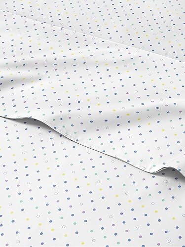 Juego de sábanas de lunares para niños, de tamaño individual, sábanas divertidas para camas individuales, sábanas para niños pequeños y adolescentes