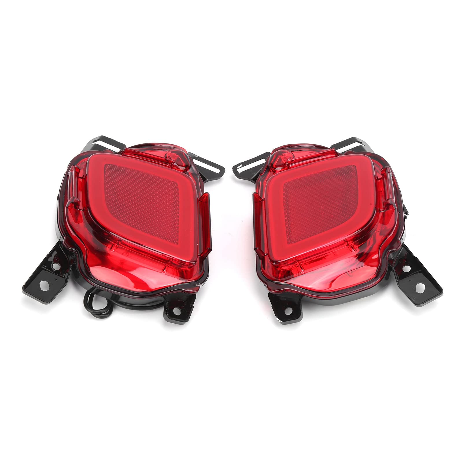 Chrees Marcador de Posición de Luz Trasera Luz Trasera Lámpara de Freno LED Lente Roja IP67 12V Par Lámpara de Señal de de Repuesto con Carcasa de Enfriamiento para H