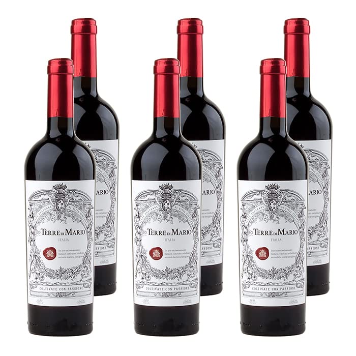 Amazon.co.jp: テッレ・ディ・マリオ ロッソ 750ml 6本セット イタリア