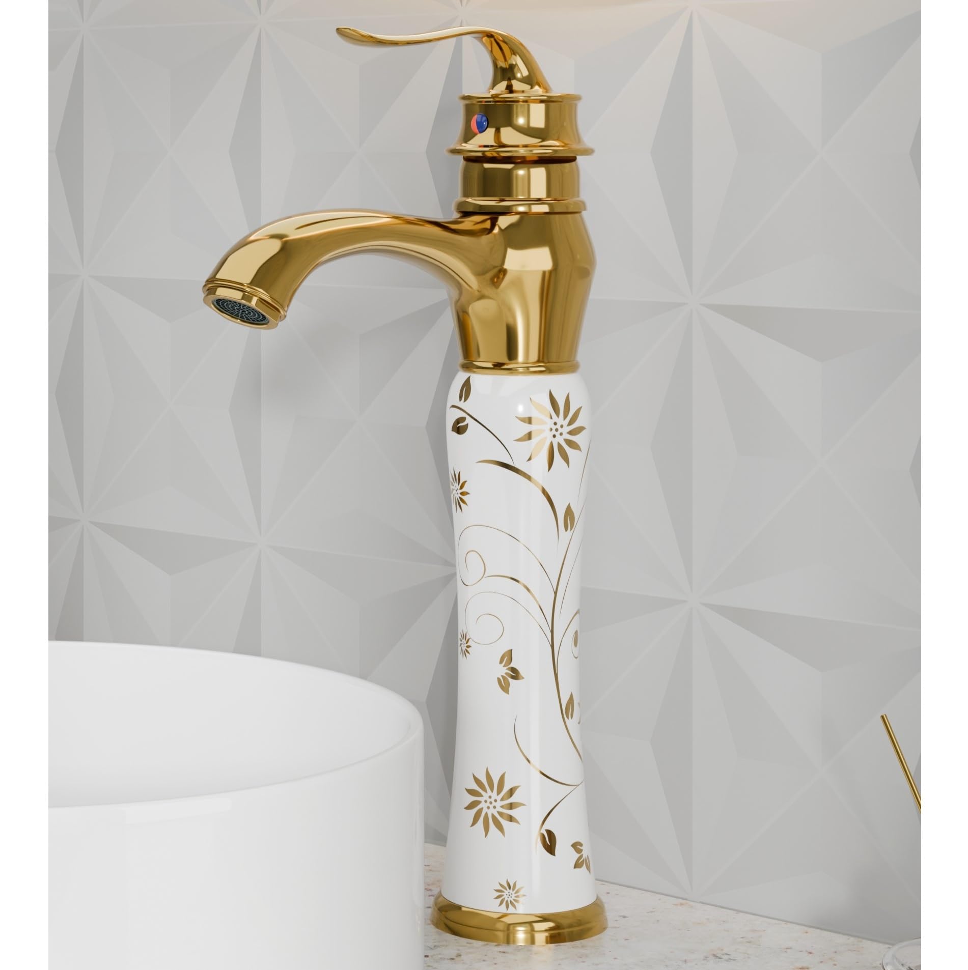 Black Gold Basin Mixer Tap - Modern Bathroom Faucet -13 Black Gold Basin Mixer Tap - Modern Bathroom Faucet -13
