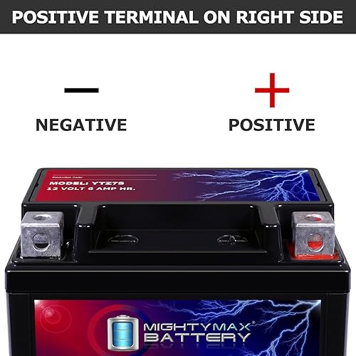 Miniatura 3 de Mighty Max Battery YTZ7S - Batería de repuesto de 12 V 6 AH para scooter, ATV, Dirt Bike APTZ7S