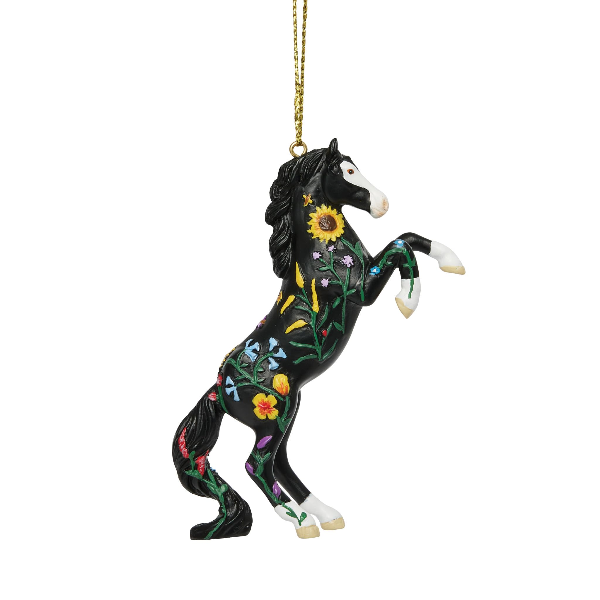 Suspension Fleurs Sauvages Enesco Trail of Painted Ponies poney miniature multicolore déco 8,6 cm