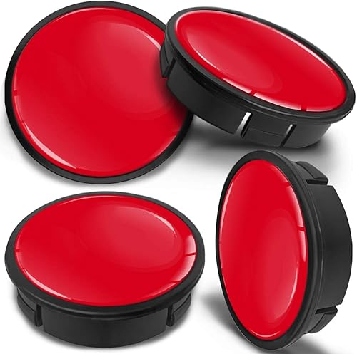 Miniatura 1 de SkinoEu 0.157 x 2.362 in ABS de aleación de coche centro universal llantas centro centro tapas auto tuning logo emblema rojo negro CX 5