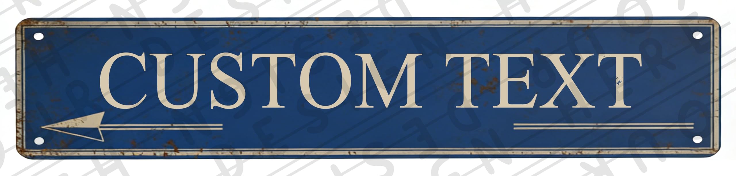 Personalized 16x4 Metal Sign Custom Image Text Office Conference Room Decor