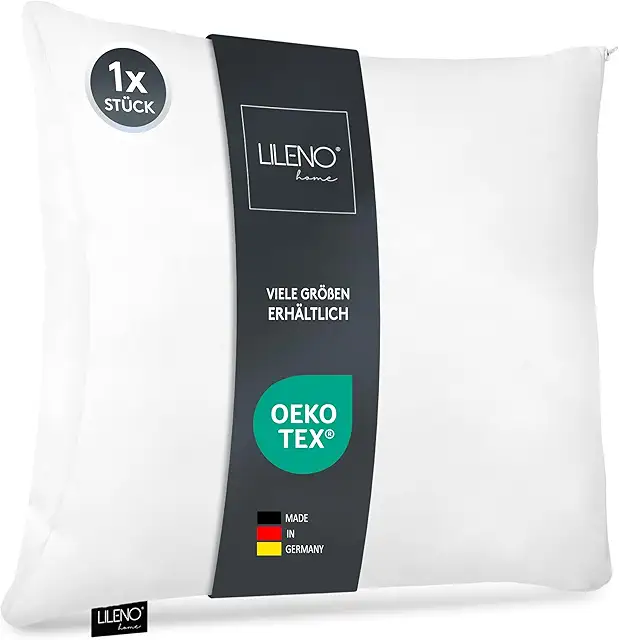 Coussin en microfibre 60x60 cm hypoallergénique lavable à 95°C - Oreiller 60x60