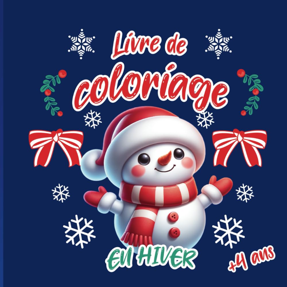 Livre de coloriage en hiver (French Edition)