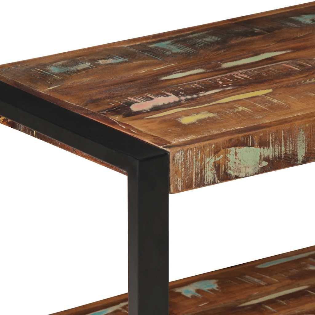 Homgoday Perchero Multicolor Madera Maciza reciclada 80x40x190 cm Estantería de Pared Colgante Flotante Almacenamiento Espacio Decoración Artículos Diarios en Familia