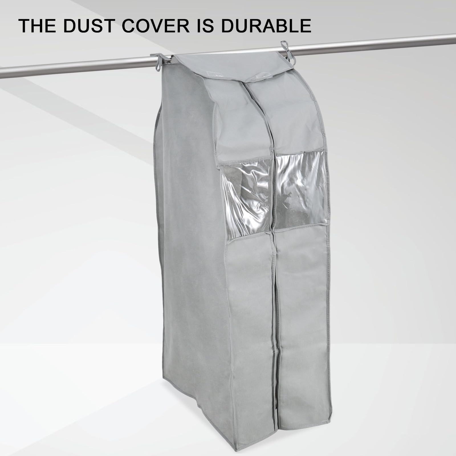 Funda Protectora Plegable para Ropa Colgante Cierre de Cremallera y Tejido No Tejido Resistente para Uso Doméstico