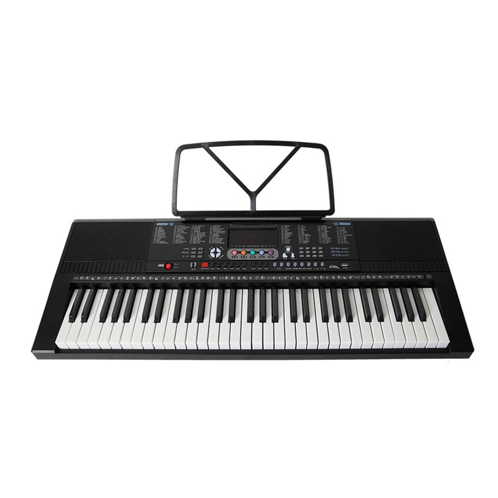 Teclado electrónico Teclado Electrónico Multifuncional con 61 Teclas para Adultos Principiantes Y Profesores De Jardín De Infantes
