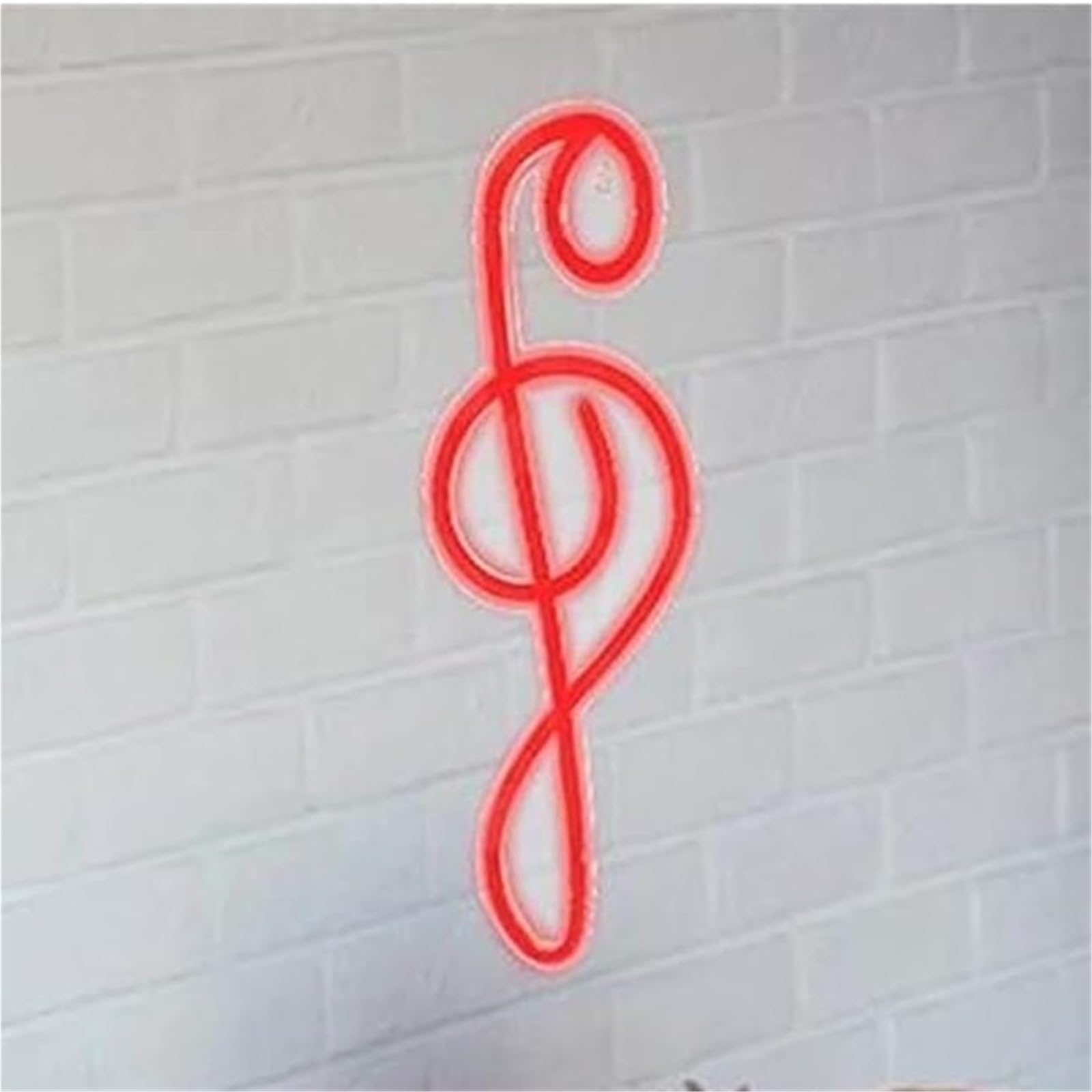 insegna luminosa al neon Lampada da parete a LED con insegna al neon a forma di nota musicale per la decorazione negozi e feste in camera letto