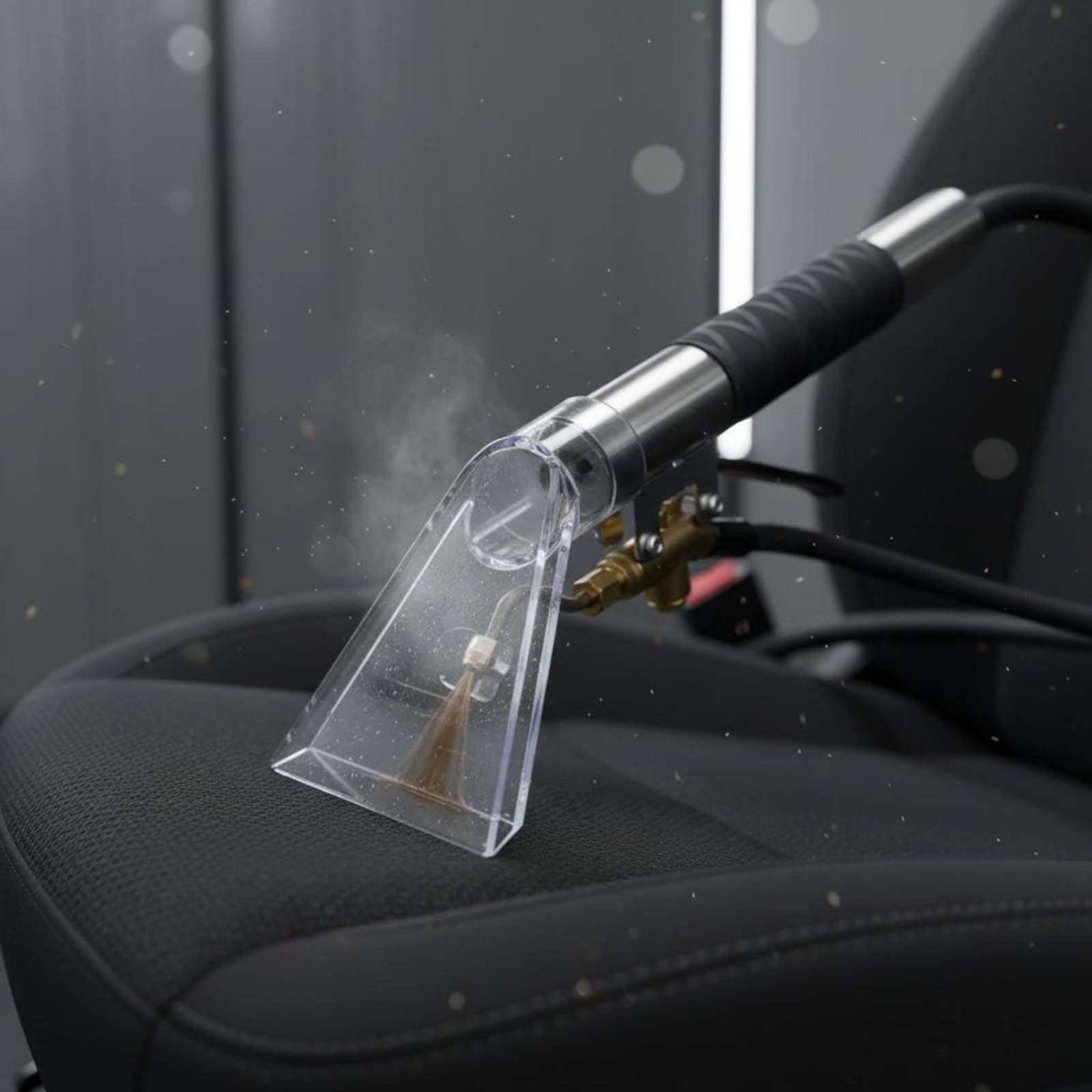 Steam Cleaning Head Accesorio de Limpieza Profunda Cabezal Extractor Transparente Mango Cómodo para Uso Resistente a Alta Temperatura Adecuado para, Grande E Conector Rápido Hembra 20SF