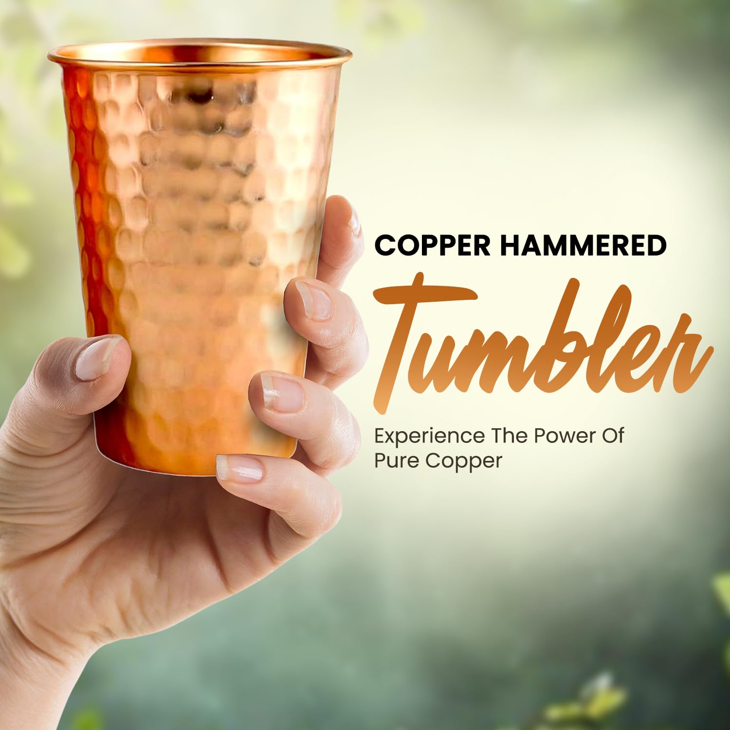 CigeZaus 100% Pure Hammered Copper Cups - Set Of 2? (13 Oz / 360 Ml) For Moscow Mules & Cocktails
