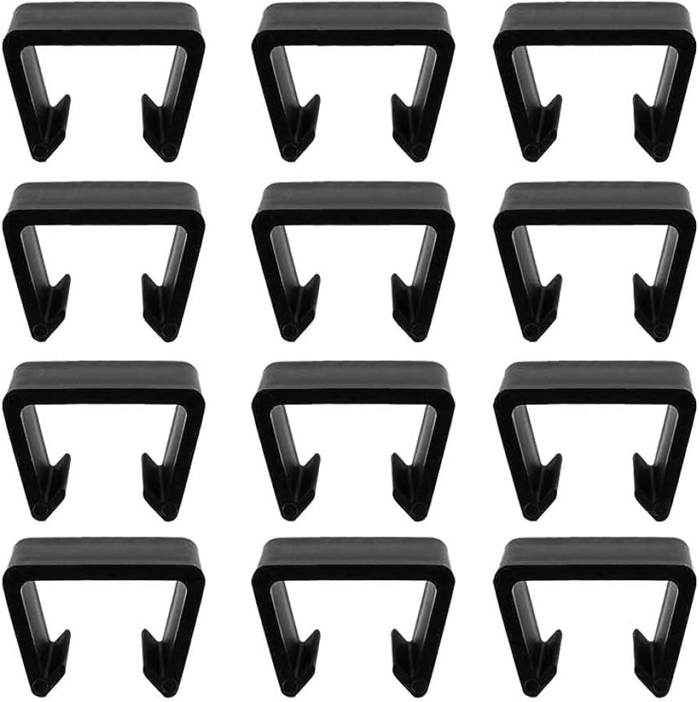 LATERN 12Pcs Patio Furniture Clips, 6.5CM Plastic Outdoor Sofa Clips Heavy Duty Rattan Wicker Furniture Fastener Clips Sectional Connector for Rattan Chairs Garden Sofa Furniture