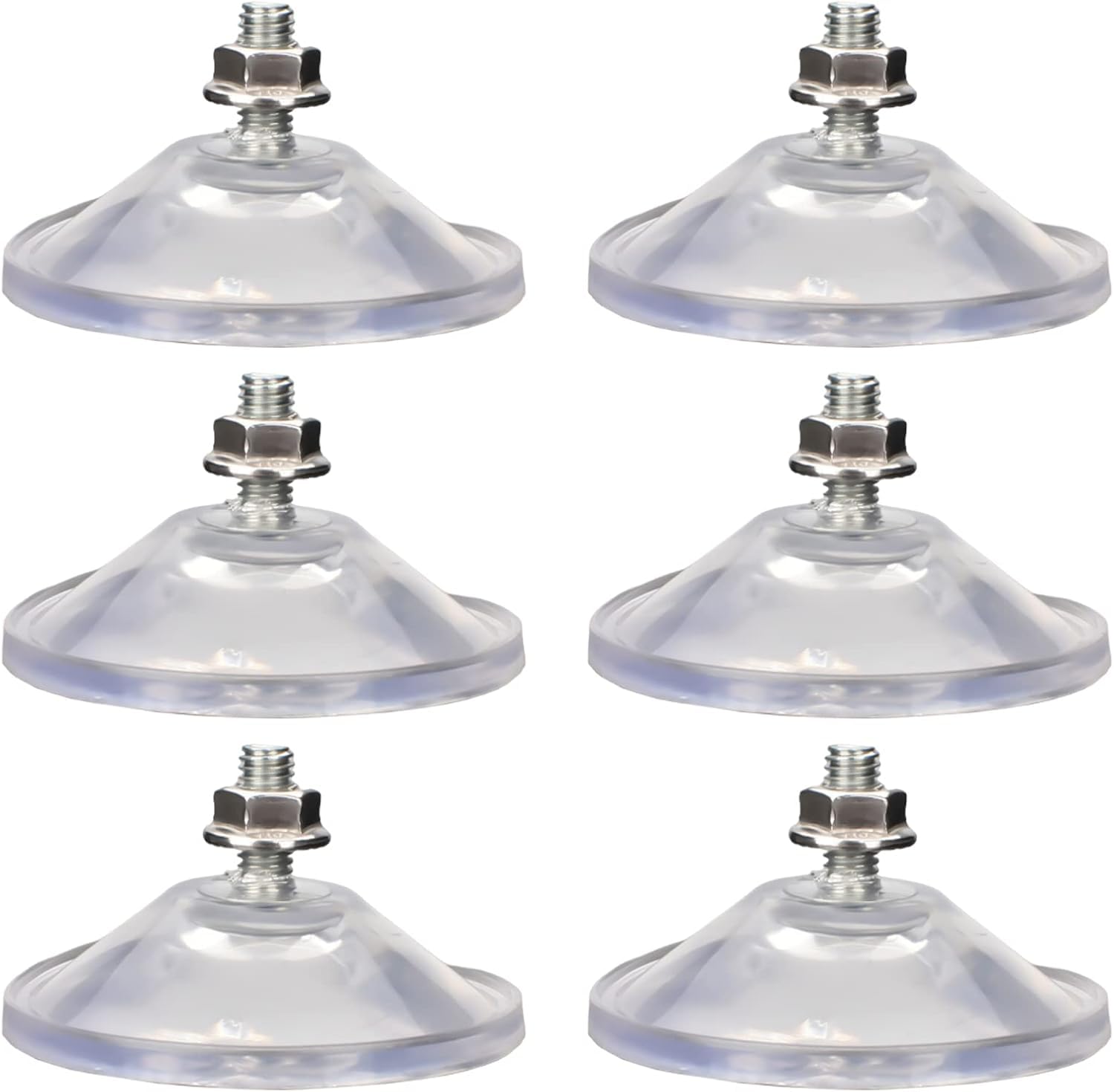 AccEncyc 6 Pcs Strong Thickened Sucker 55mm/2.16'' Suction Cup with M6 x 14 Thread Screw-image-14