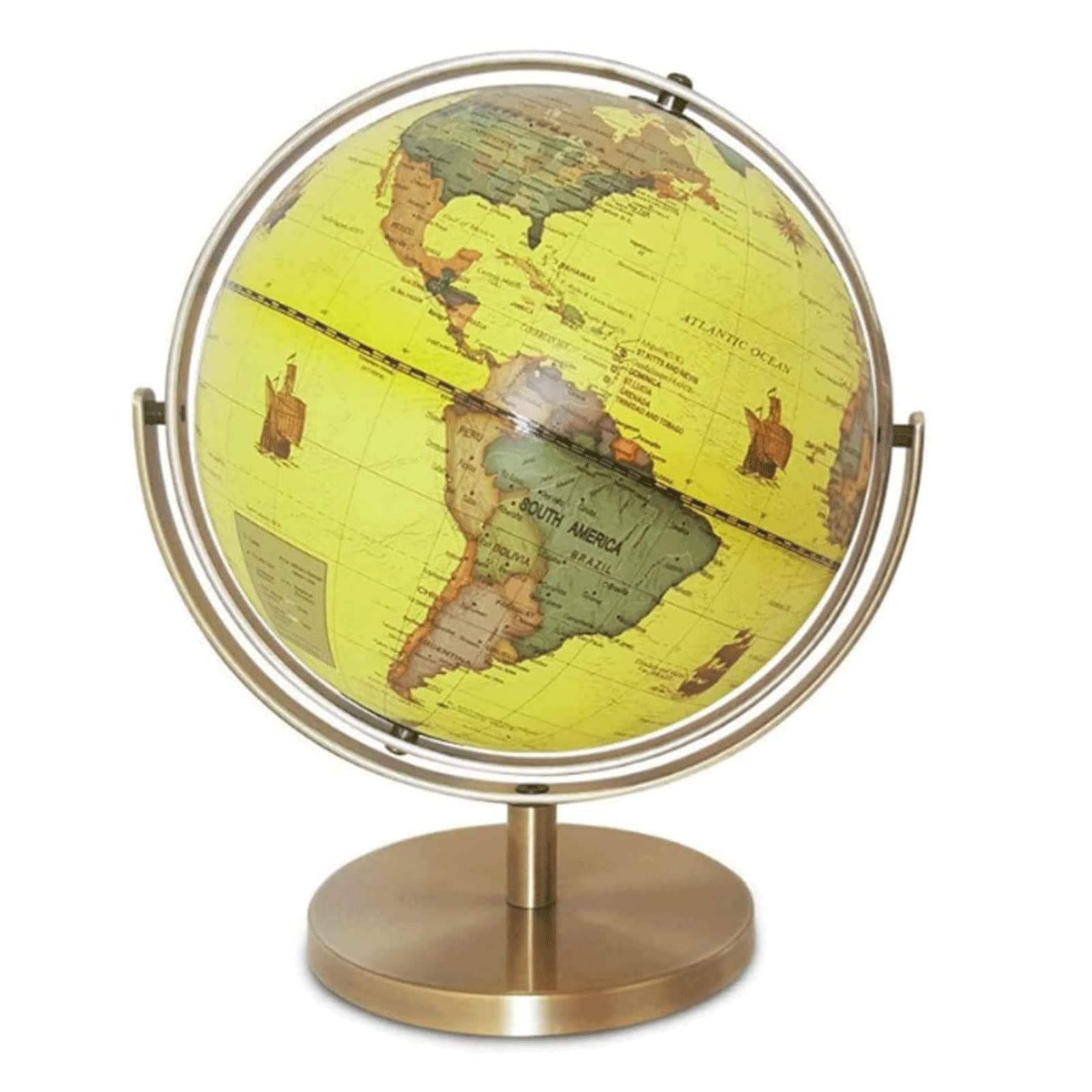 Globus 720 ° roterende wereldbol met metalen beugel Globes Hd Gemakkelijk leesbare wereldbol voor studenten om geografische globes te leren bardziej stały