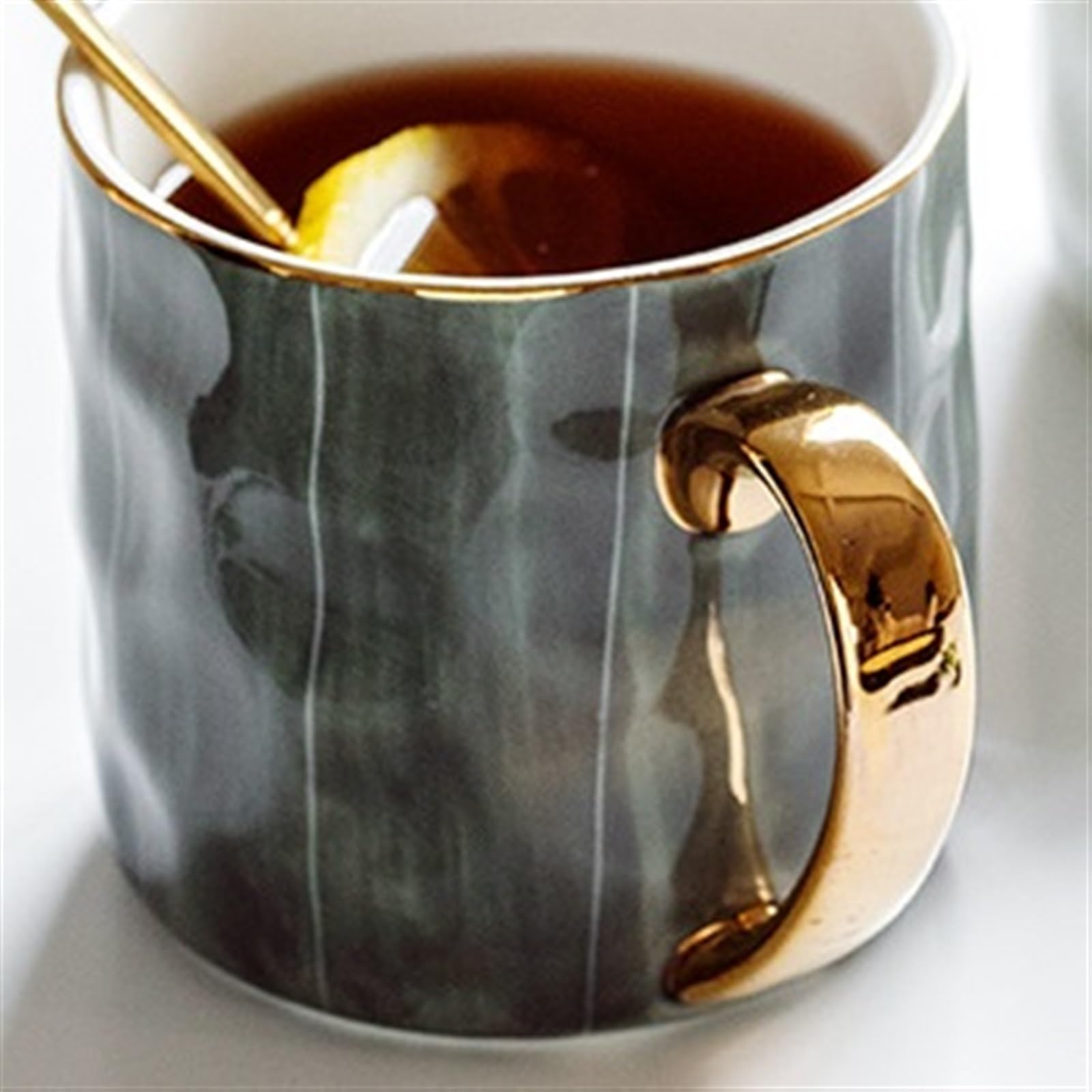 Keramik-Hammer-Muster, Wasserbecher, konkav, konvex, Kaffeetasse zum Trinken von Haferflocken, Frühstück im Büro oder zu Hause