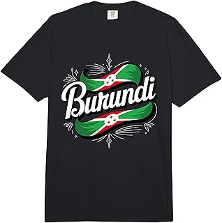 Burundi Flag Patriotic Burundi Heritage Roots Comfort Colors Adult Heavyweight T-Shirt