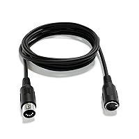 Vista 10 de Cable de audio de extensión MIDI - DIN de 5 pines - macho a macho/hembra [macho a hembra 100 cm - 39,37"]
