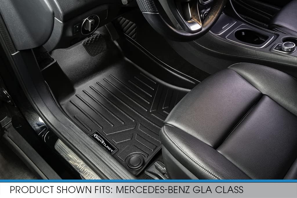 SMARTLINER Custom Fit Floor Mats 1st Row Liner Set for 2014-2019 Mercedes-Benz AMG CLA 45