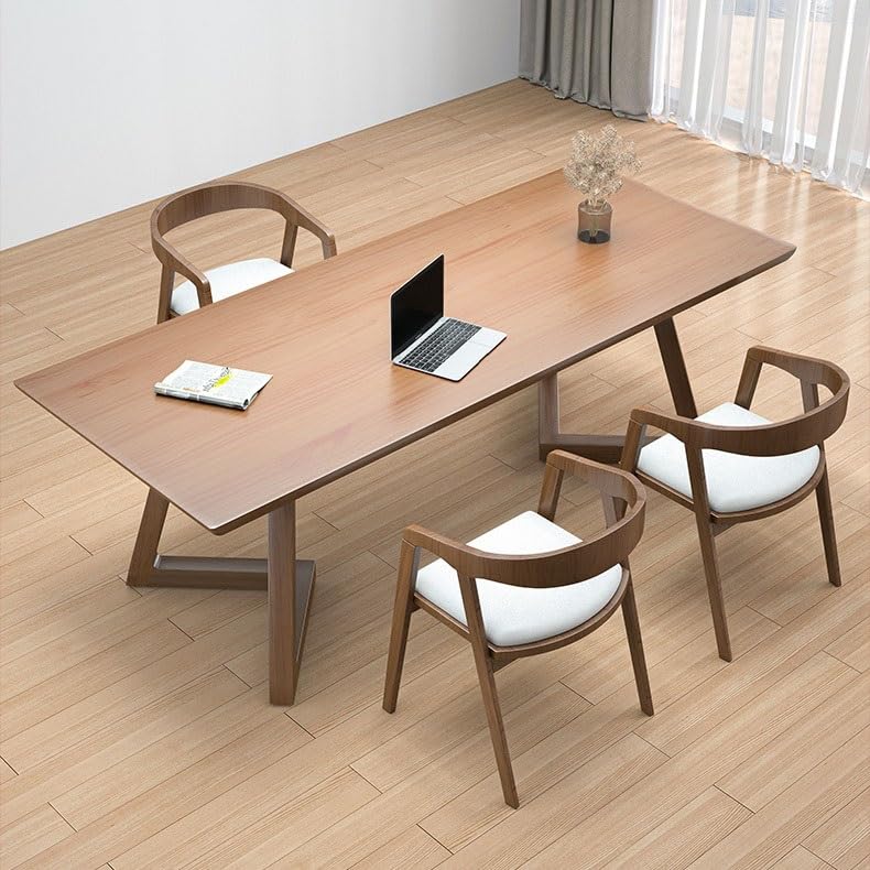Schreibtisch Massivholz-Wohnzimmer, großer Schreibtisch, Büro-Schreibtisch, Heim- und Arbeitszimmer, Doppel-Studientisch, Firmenbüro, Langer Tisch, Werkbank Büro Desk(140 * 70 * 75cm)