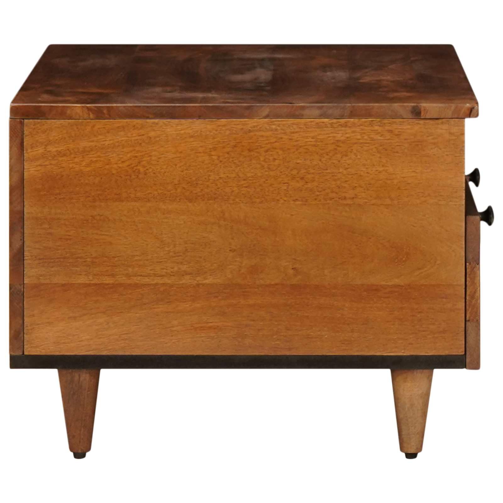 Mueble TV de madera mango macizo 70 x 33 x 46 cm con almacenamiento