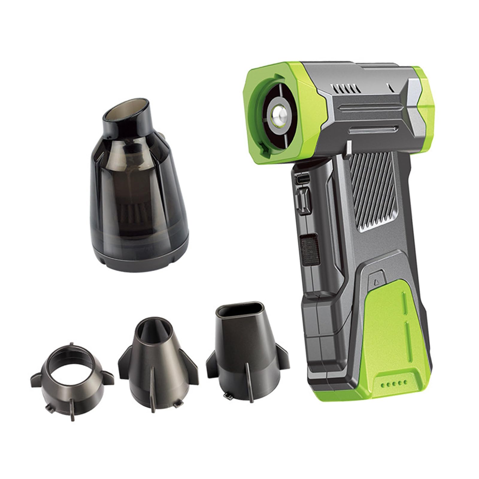 Tsophreniq Green Portable Turbocharger Blower 130000Rpm With 8000Mah Battery Suitable Snow Application Turbocharger Fan Including Rechargeable Battery For Effective
