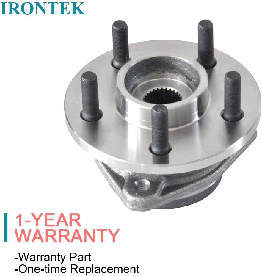 IRONTEK Front Wheel Hub and Bearing Assembly 513158 Compatible for Jeep 1999-2001 Cherokee/1999-2006 Wrangler/2000-2006 TJ, W/O ABS 5 Lugs Wheel Hub Assembly 1 PCS