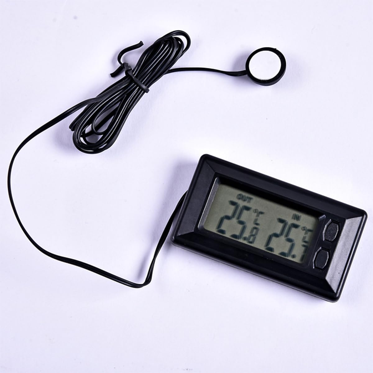 Mini Termometro Digitale Per Auto Con Display LCD Per Uso Interno Ed Esterno Dotato Di Cavo Da 1 5 Metri E Monitor Portatile