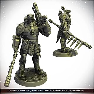 Starfinder Unpainted Miniatures: Obozaya, Vesk Soldier- 32mm Unpainted Plastic Miniatures by Archan Studio - for Kids and Adults Ages 14+