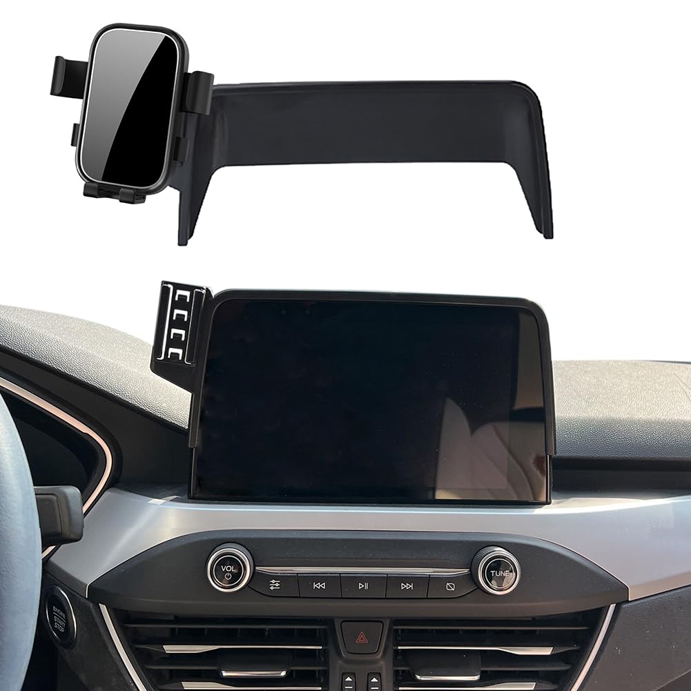 Supporto per telefono da auto adatto per Ford EcoSport 2018 ~ 2023 (8 pollici), accessori per navigazione schermo staffa supporto telefono (tipo B nero)