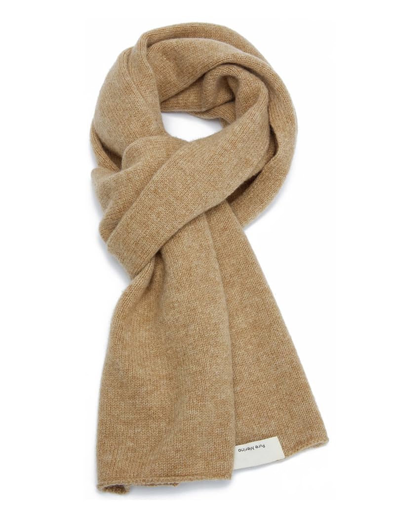 Scialli da donna in lana lavorata a maglia, unisex, tinta unita, caldo, per autunno e inverno, morbido