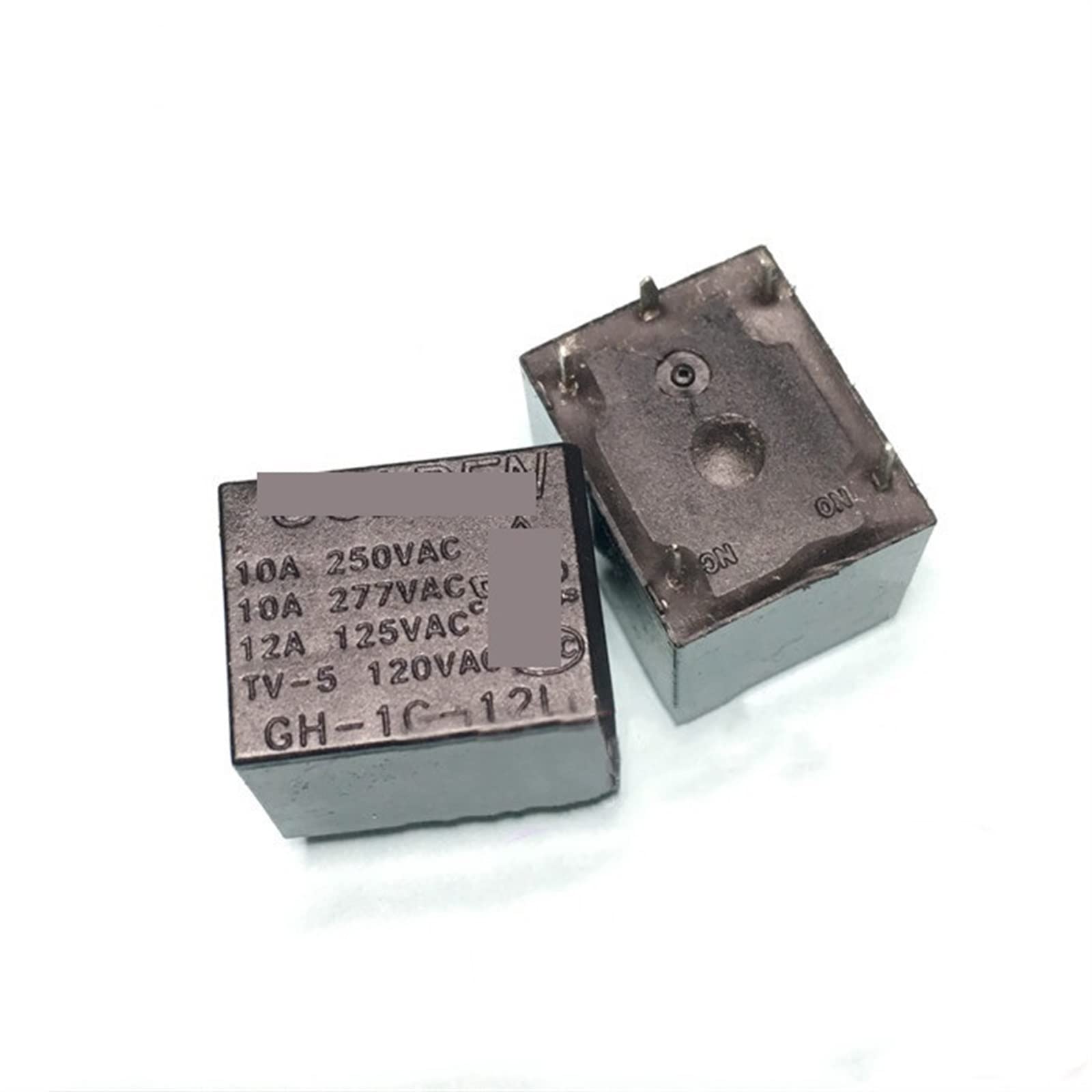 QEFHSVVZE 10Pcs Relay GH-1C-5L 5VDC GH-1C-12L 12VDC GH-1C-24L 24VDC GH 1C 24L 5PINS 12A 5V 12V 24V(GH-1C-24L 24VDC)