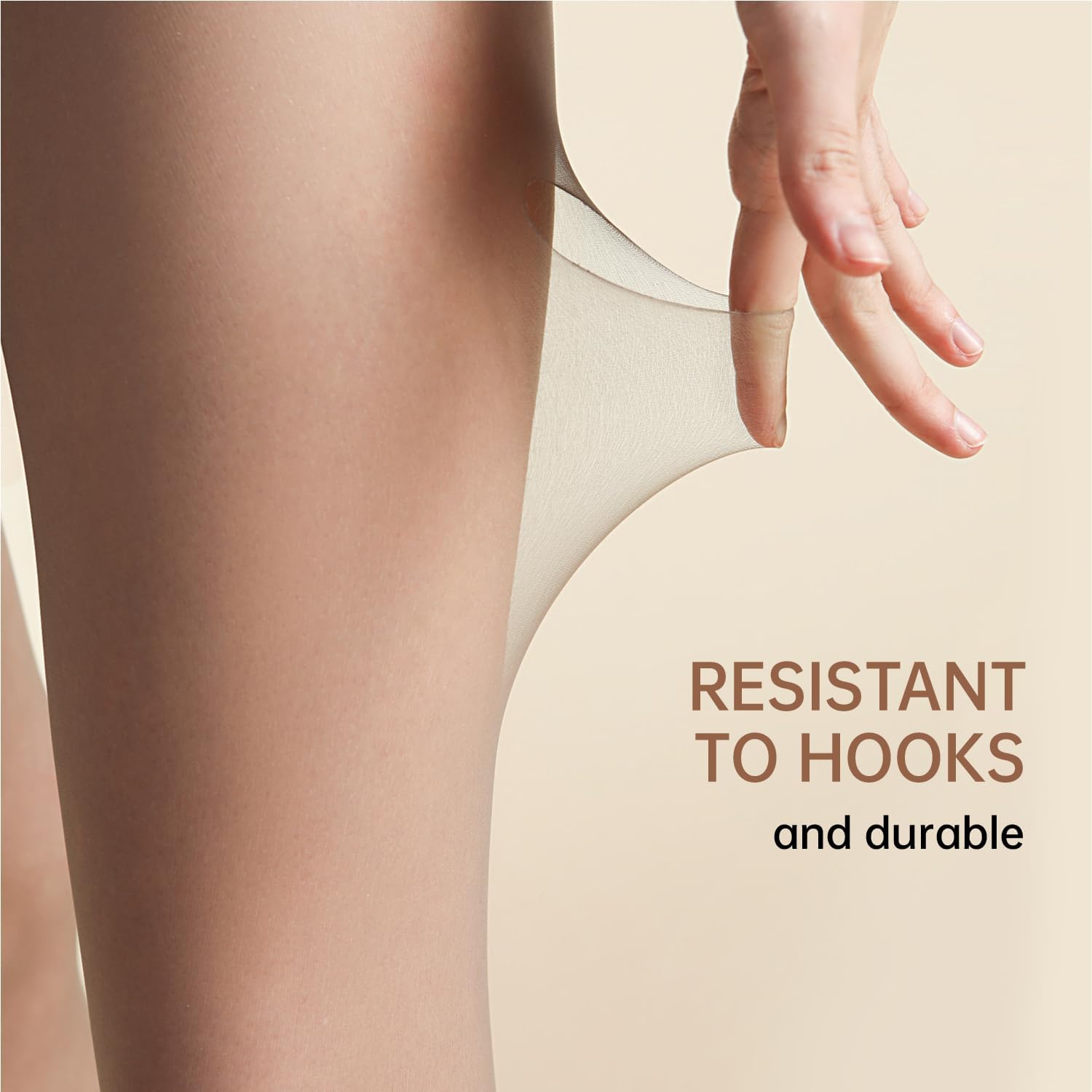 2 Pairs Women's Sheer Tights 8D Ultra Thin Soft Nylon Regular Panty Multicolour Sheer Anti-slid Pantyhose - Image 4