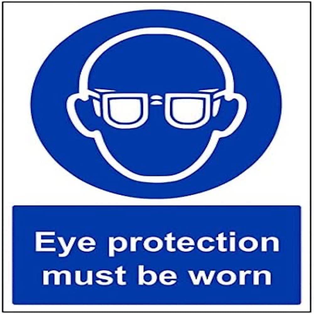 Mandatory PPE - Eye Protection Must Be Worn - 150 X 200mm