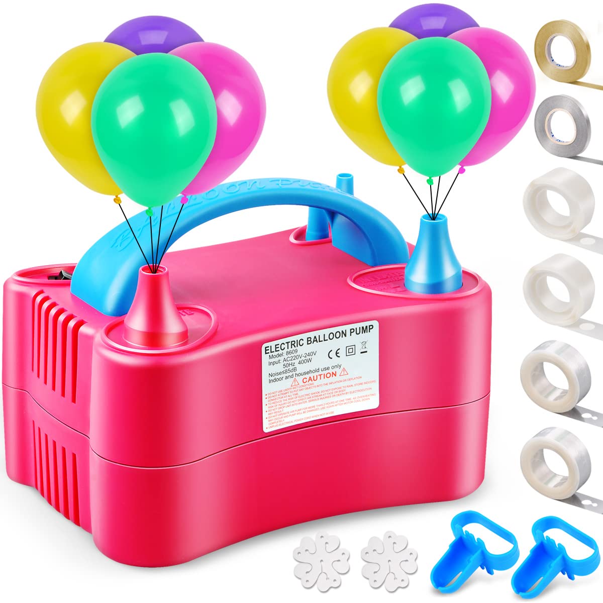 Buy Electric Balloon Pump, FlyingFox Balloon Air Pump Dual Nozzle