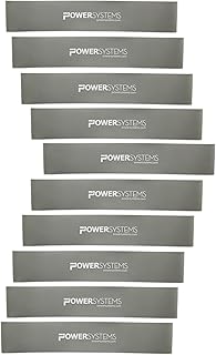 Power Systems Mini Versa Loops - Commercial Grade Resistance Bands for Physical Therapy, Strength & Fitness Training at Home or Gym - 10 Pack