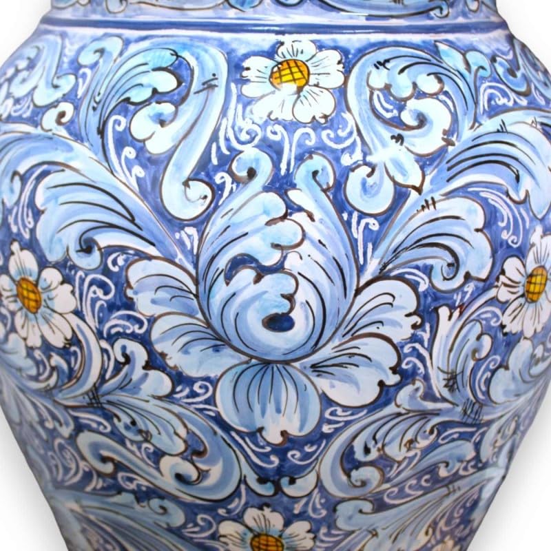 Porte-Parapluie en céramique Sicilienne de 50 cm, décor Baroque - 4