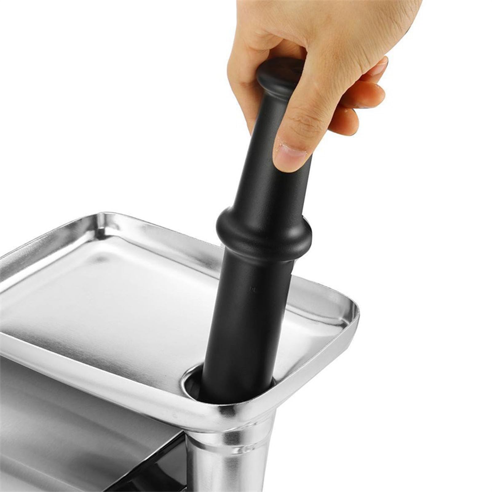 Picadora de Carne Eléctrica de Acero Inoxidable de 3200W, con Accesorio para Embutir Salchichas para Alimentos para Bebés y Uso Multifuncional en la Cocina