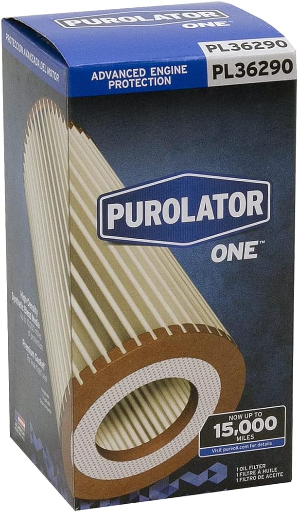 Purolator PL36290 PurolatorONE Advanced Engine Protection Cartridge Oil Filter Compatible With Land Rover Range Rover Sport, Range Rover, LR4, Discovery, Jaguar F-Pace, XF, XJ and F-Type