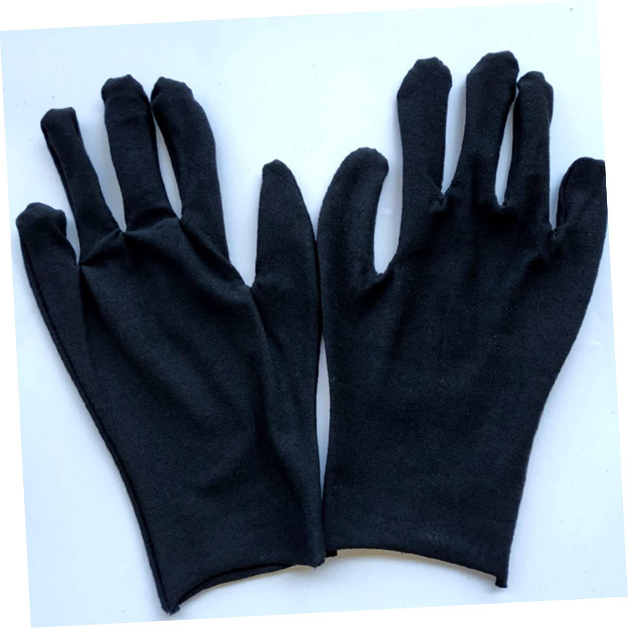 Zerodeko Guantes de Trabajo de Algodón Negro 12 Pares para Jardinería