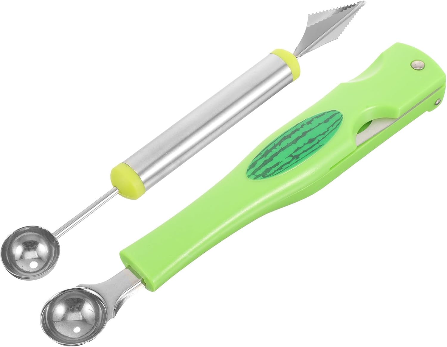 2pcs Stainless Steel Melon Ball Maker for Dessert Prep