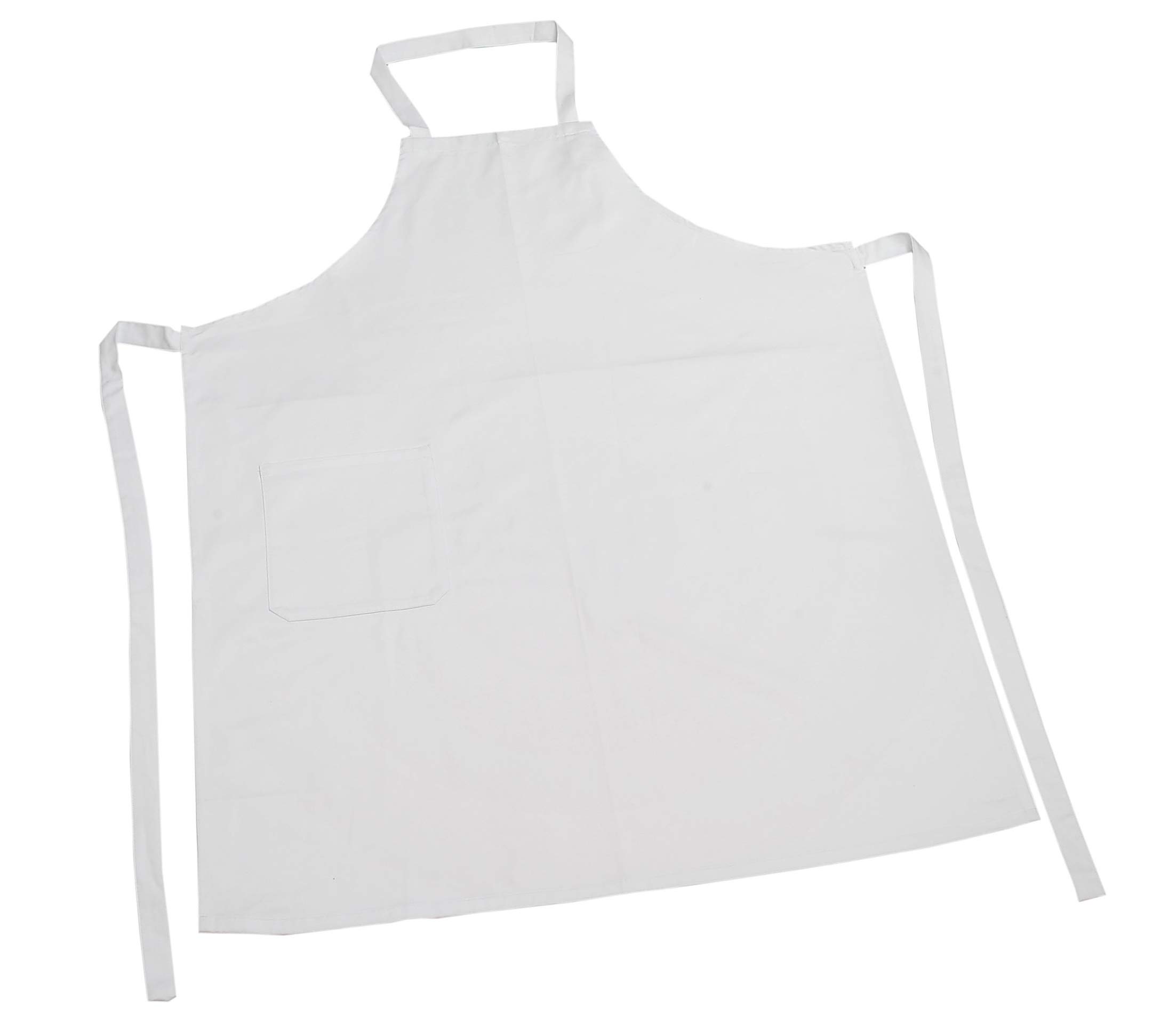 Nastami - Grembiule per bambini, 45 x 60 cm, colore: bianco bianco