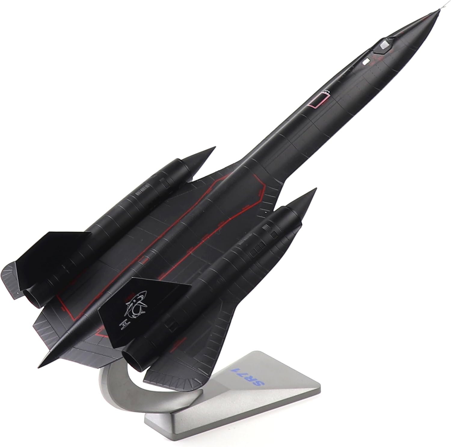 1/72 Scale SR-71 Blackbird Metal Model - Diecast Military Aircraft Collection Display