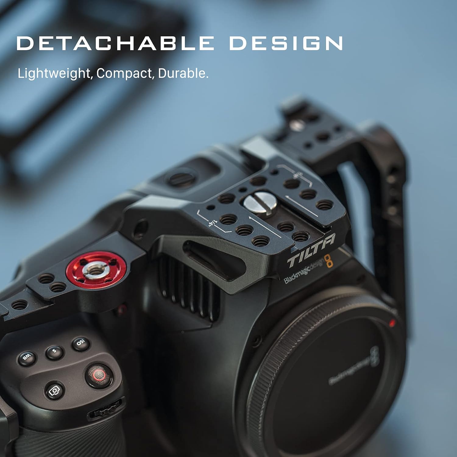 Tilta Camera Cage for BMPCC 6K Pro/G2 | Protective Gear | Mount Accessories | Compatible with Blackmagic Design Pocket Cinema Camera 6K Pro (Black, Camera Cage)